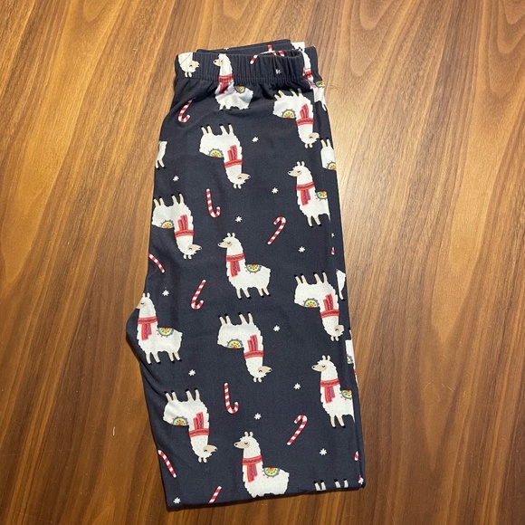Llama & Candy Cane Leggins-OS but more like Med-Large) - Picture 4 of 4